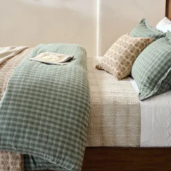Woven Grid Coverlet