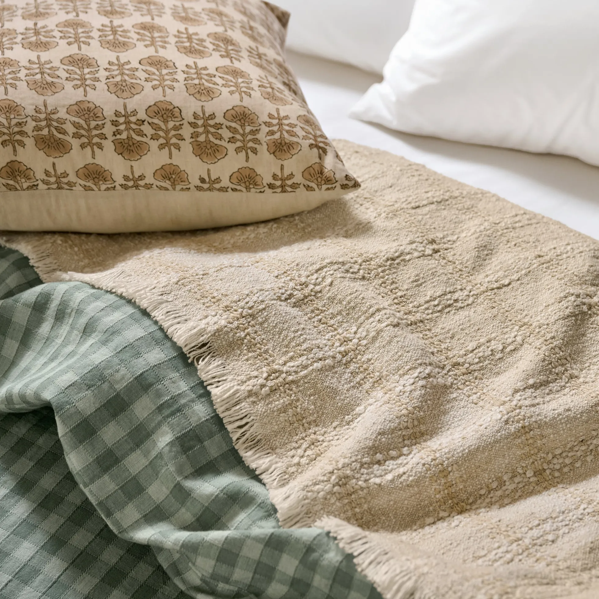 Woven Grid Coverlet