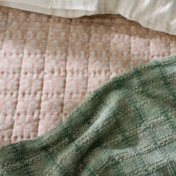 Woven Grid Coverlet