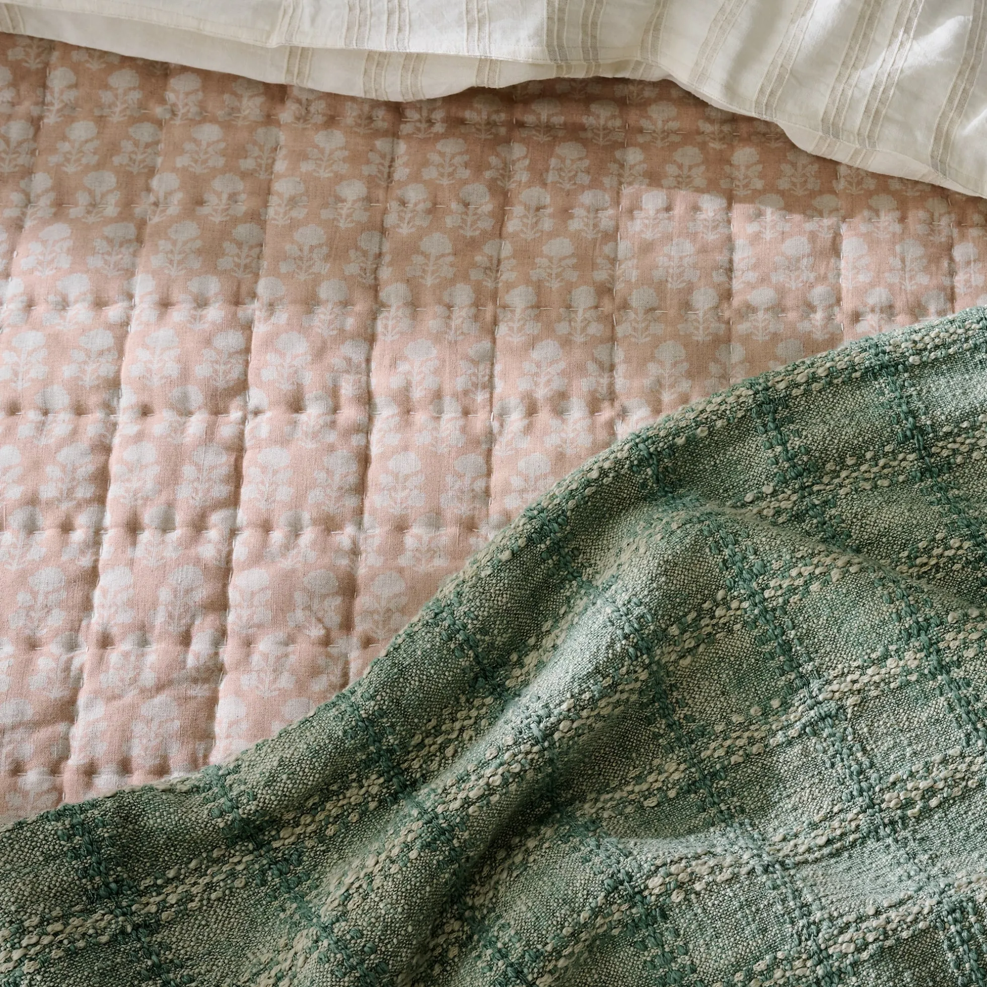 Woven Grid Coverlet