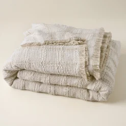 Woven Grid Coverlet