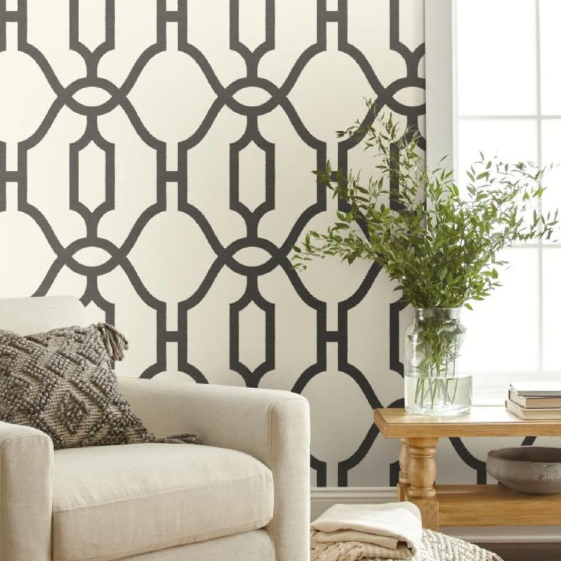 Woven Trellis Wallpaper
