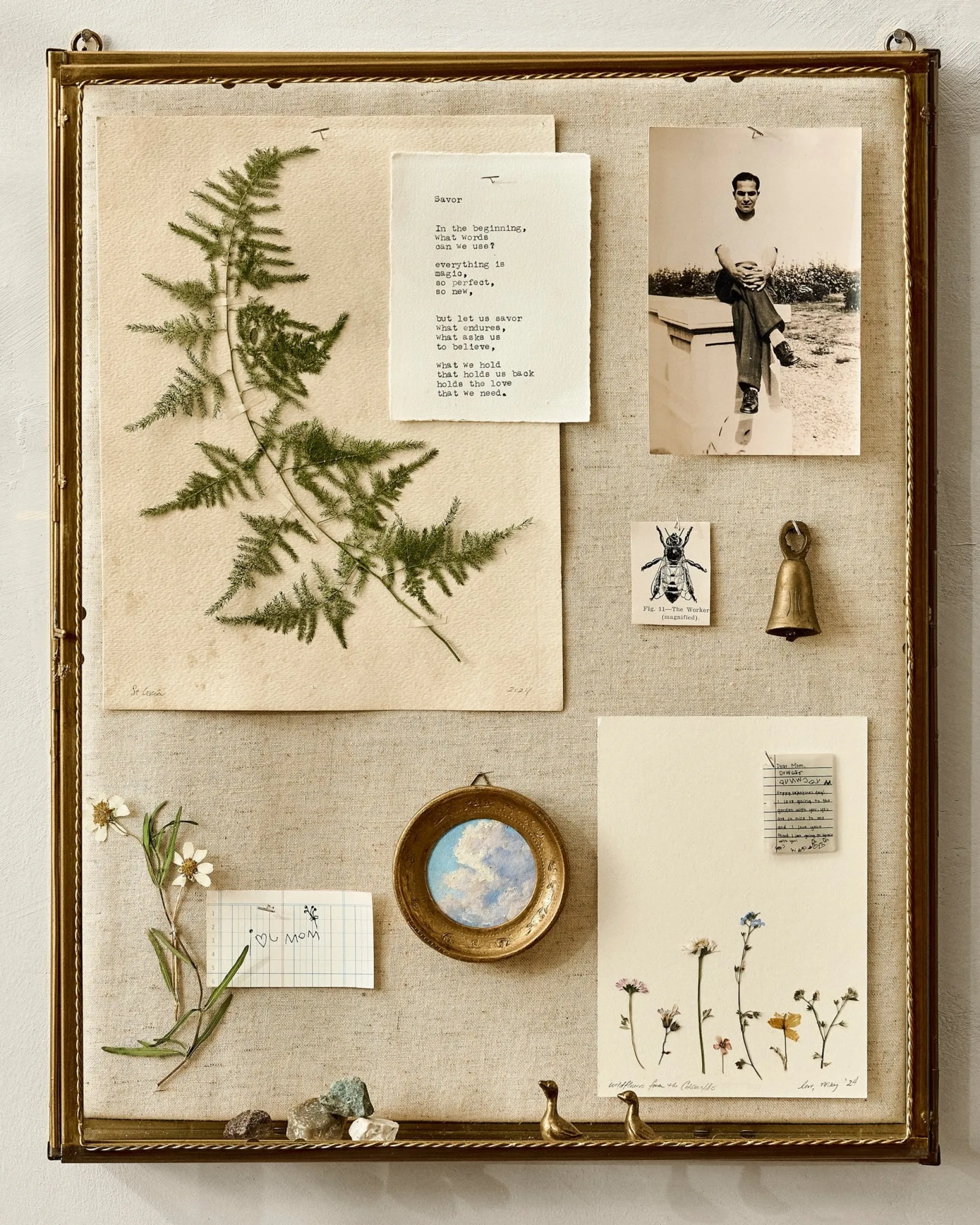Your Story Brass Display Cabinet