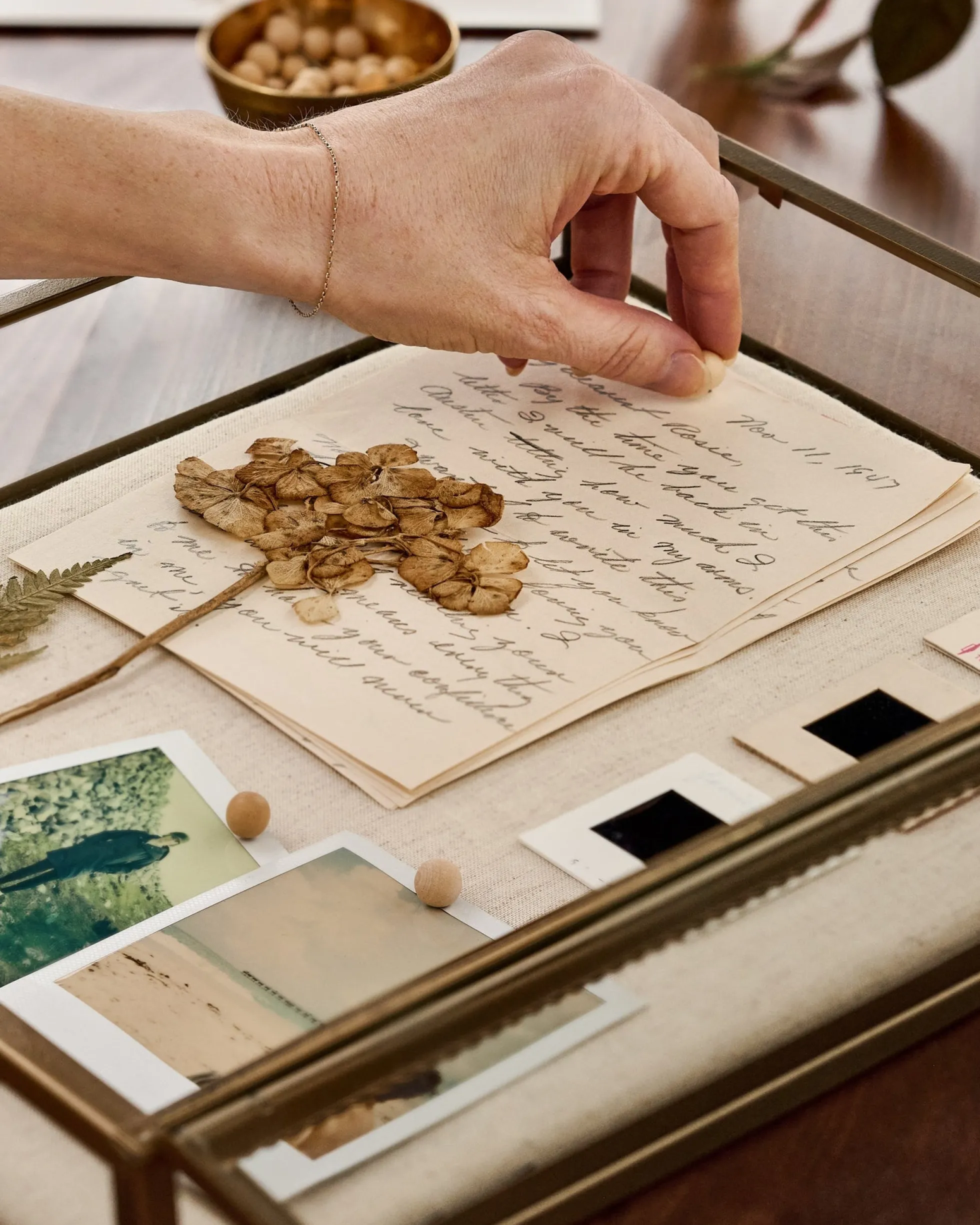 Your Story Brass Display Cabinet