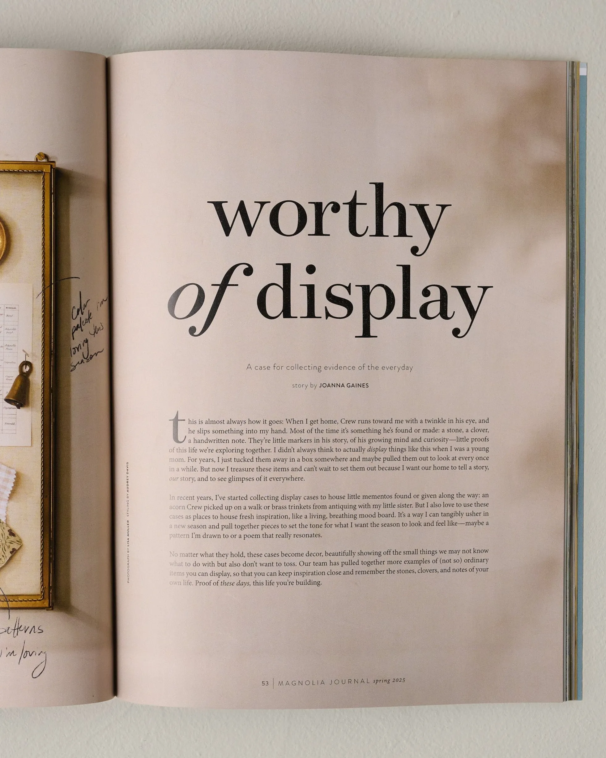 Your Story Brass Display Cabinet